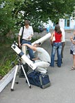 Каршков Михаил около своего телескопа